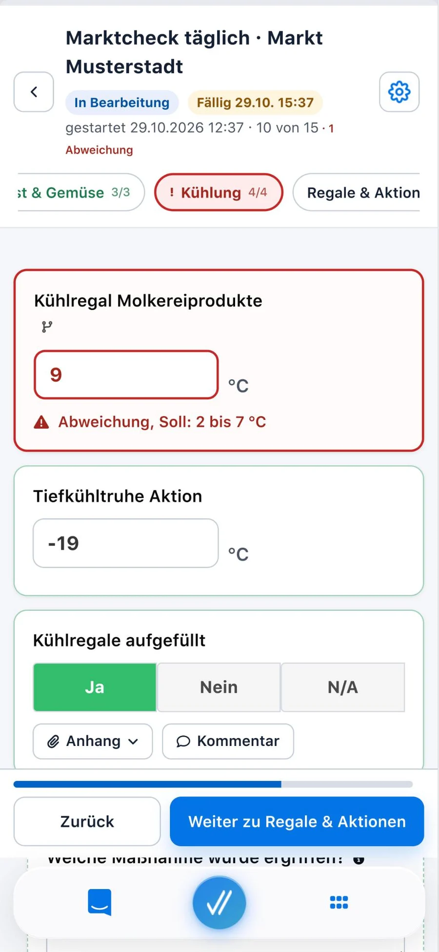 alphaprocess: Checkliste (Smartphone)