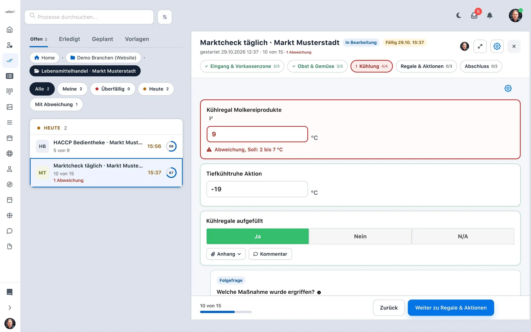 alphaprocess: Prozesse und Checkliste (Desktop)